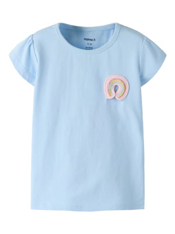 name it Shirt "Fedora" lichtblauw