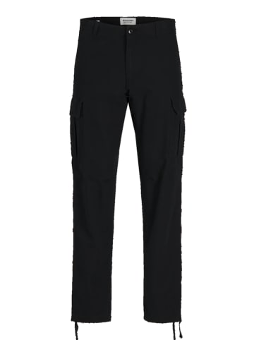 JACK & JONES Junior Cargohose "Kane" in Schwarz