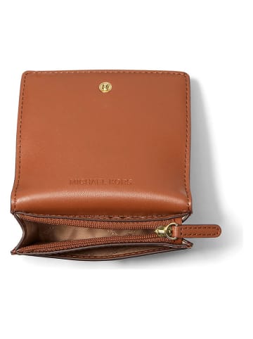 Michael Kors Skórzany portfel w kolorze jasnobrązowym - 10 x 8 x 3 cm