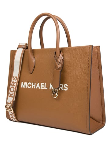 Michael Kors Skórzana torebka w kolorze karmelowym - 35 x 27 x 12 cm