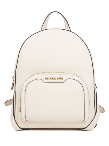 Michael Kors Skórzany plecak w kolorze kremowym - 22 x 30 x 11 cm