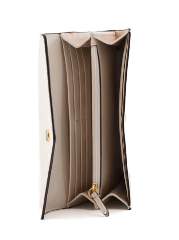 Michael Kors Leder-Geldbörse in Creme - (B)19,5 x (H)10 x (T)3 cm