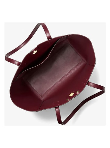 Michael Kors Skórzany shopper bag w kolorze bordowym - 40 x 37 x 13 cm
