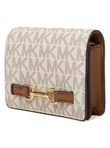 Michael Kors Portfel w kolorze kremowo-jasnobrązowym - 10 x 8 x 3 cm