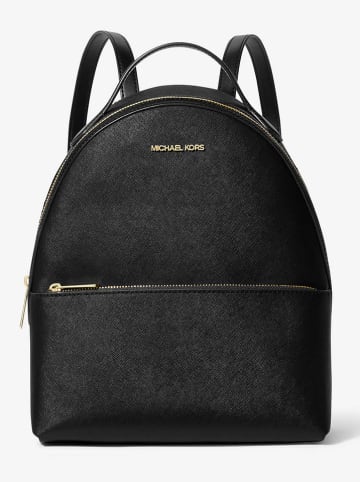 Michael Kors Skórzany plecak w kolorze czarnym - 24 x 30 x 13 cm
