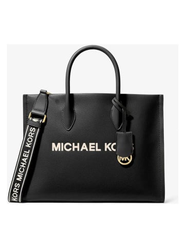 Michael Kors Skórzana torebka w kolorze czarnym - 35 x 27 x 8 cm