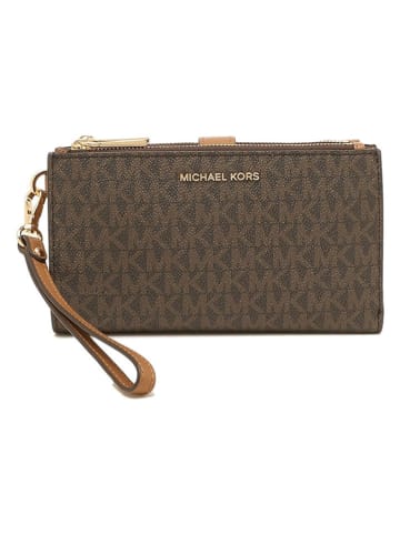 Michael Kors Portfel w kolorze ciemnobrązowym - 18 x 10 x 3 cm