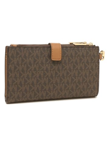 Michael Kors Portfel w kolorze ciemnobrązowym - 18 x 10 x 3 cm