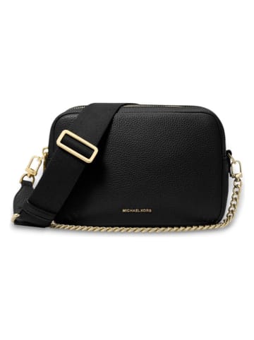 Michael Kors Leren schoudertas zwart - (B)19 x (H)12 x (D)8 cm