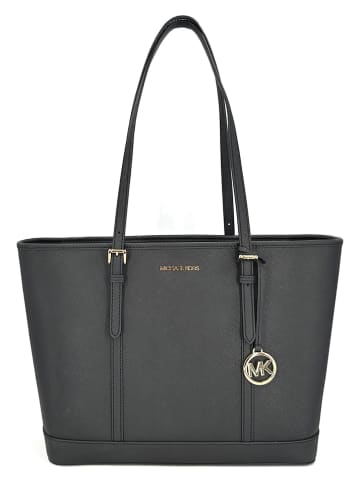 Michael Kors Skórzany shopper bag w kolorze czarnym - 43 x 29 x 15 cm