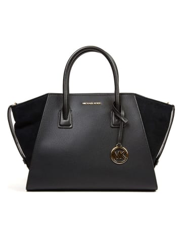 Michael Kors Skórzana torebka w kolorze czarnym - 42 x 24 x 16 cm