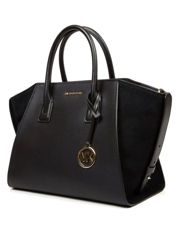Michael Kors Skórzana torebka w kolorze czarnym - 42 x 24 x 16 cm