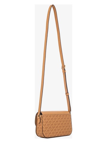 Michael Kors Skórzana torebka w kolorze jasnobrązowym - 21 x 14 x 4,5 cm