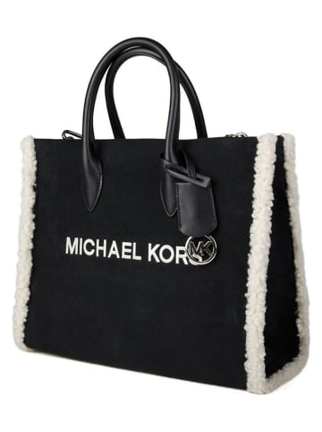 Michael Kors Skórzana torebka w kolorze czarnym - 35 x 27 x 12 cm