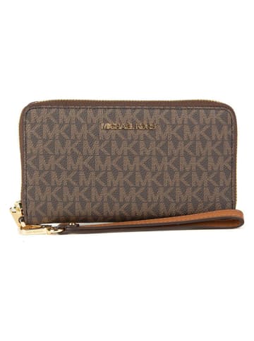 Michael Kors Leder-Geldbörse in Hellbraun - (B)18 x (H)10 x (T)2,5 cm