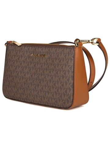 Michael Kors Skórzana torebka w kolorze brązowym - 24 x 15 x 5 cm