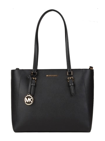 Michael Kors Skórzana torebka w kolorze czarnym - 35 x 30 x 10 cm