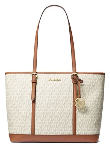 Michael Kors Shopper bag w kolorze kremowo-karmelowym - 43 x 29 x 16 cm
