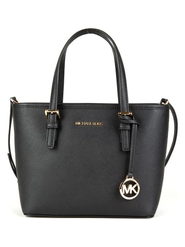 Michael Kors Leder-Schultertasche in Schwarz - (B)27 x (H)19 x (T)10 cm