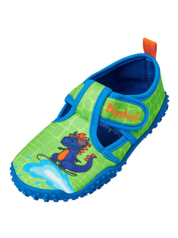 Playshoes Buty kąpielowe w kolorze zielonym