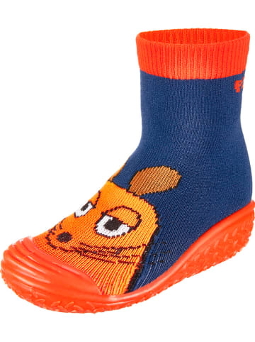 Playshoes Buty kąpielowe w kolorze niebiesko-pomarańczowym