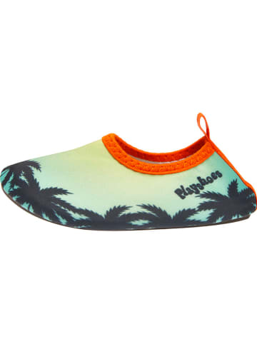 Playshoes Buty w kolorze zielonym do chodzenia na boso