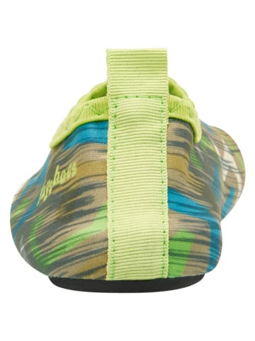 Playshoes Barevoetschoenen "Wave" kaki/groen