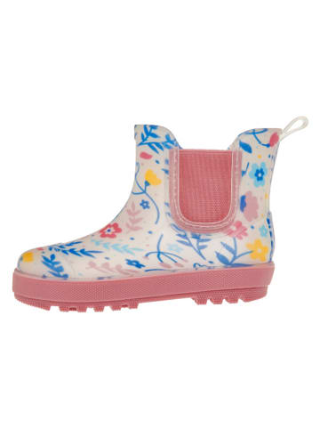 Playshoes Gummistiefel in Rosa/ Weiß/ Bunt