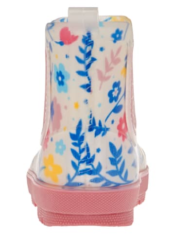 Playshoes Rubberlaarzen lichtroze/wit/meerkleurig