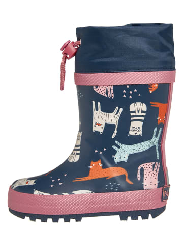 Playshoes Rubberlaarzen "Katzen" blauw