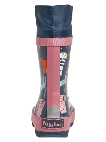 Playshoes Rubberlaarzen "Katzen" blauw