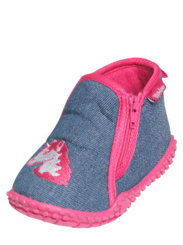 Playshoes Pantoffels blauw