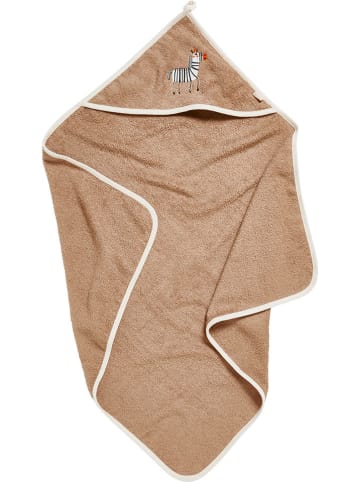 Playshoes Badcape "Wilde dieren" lichtbruin