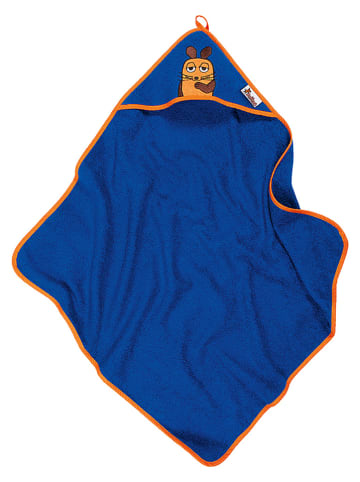 Playshoes Ręcznik kąpielowy w kolorze niebieskim z kapturem