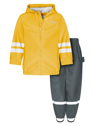Playshoes 2tlg. Regenoutfit in Gelb/ Anthrazit