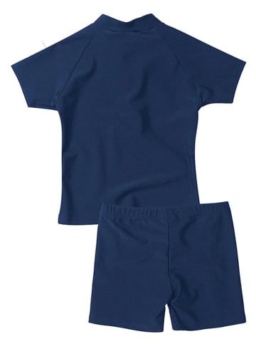 Playshoes 2-delige zwemoutfit "Maritim" wit/donkerblauw