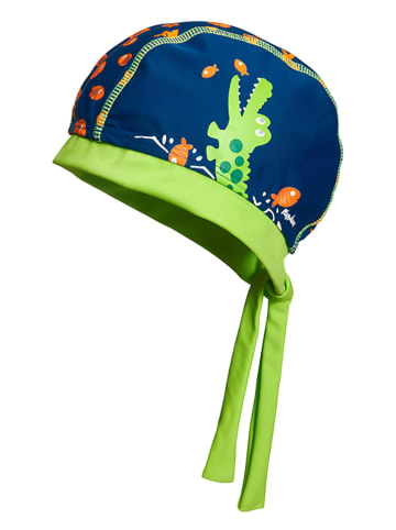 Playshoes Strandmuts "Krokodil" donkerblauw