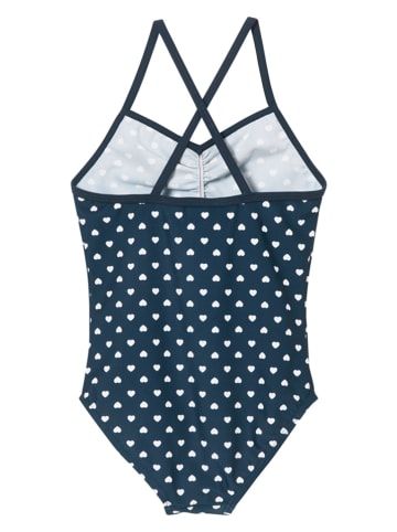 Playshoes Badeanzug "Herzchen" in Dunkelblau/ Bunt