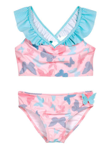 Playshoes Bikini in Rosa/ Hellblau