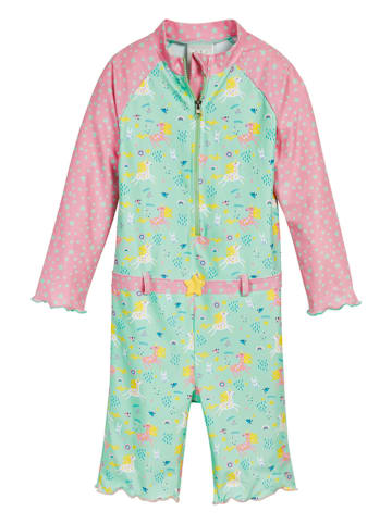 Playshoes Badeanzug in Mint/ Rosa