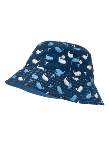 Playshoes Wende-Sonnenhut "Wal" in Blau
