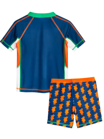 Playshoes 2tlg. Badeoutfit in Dunkelblau/ Orange