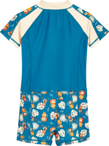 Playshoes Badeanzug in Blau/ Bunt