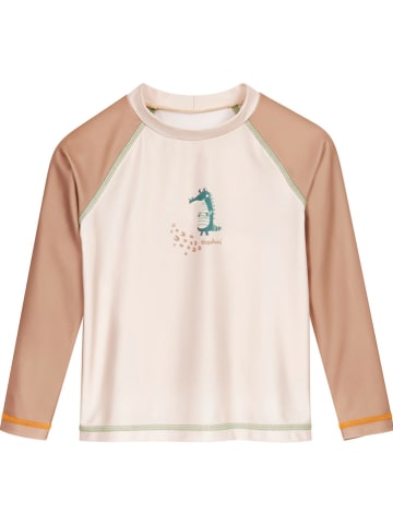 Playshoes Badeshirt in Beige/ Hellbraun