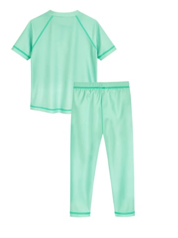 Playshoes 2tlg. Badeoutfit "Surfbrett Palmen" in Mint