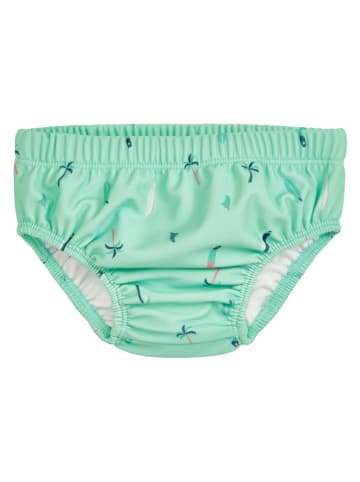 Playshoes Pieluszka kąpielowa "Surfboard Palms" w kolorze zielonym