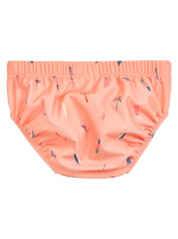 Playshoes Pieluszka kąpielowa "Surfboard Palms" w kolorze pomarańczowym