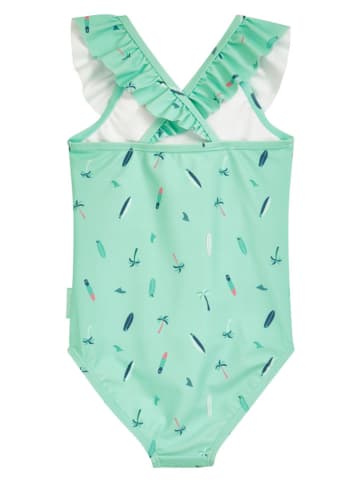 Playshoes Badeanzug "Surfbrett Palmen" in Mint