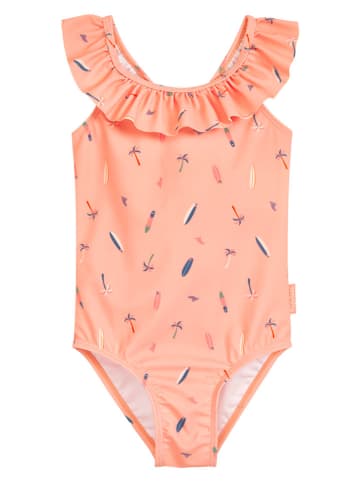 Playshoes Badeanzug "Surfbrett Palmen" in Orange