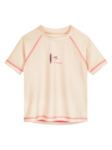Playshoes Badeshirt "Surfbrett Palme" in Creme